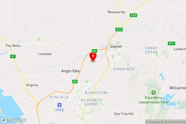 Hillier,South Australia Area Map