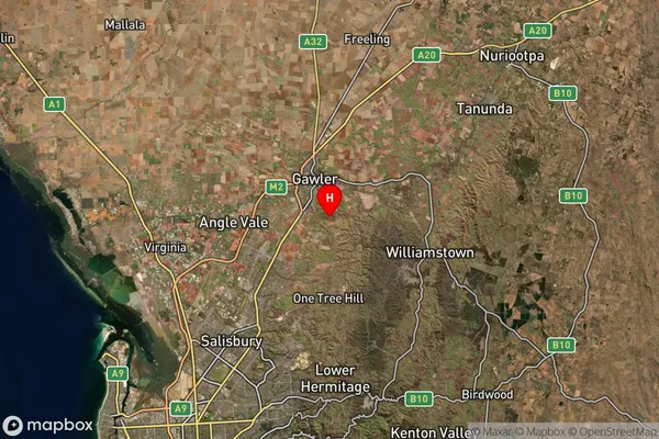 Bibaringa,South Australia Satellite Map