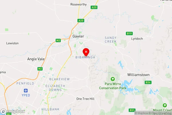 Bibaringa,South Australia Area Map