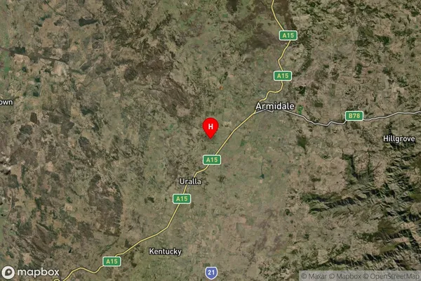 Arding,New South Wales Satellite Map