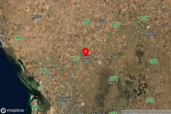 Gawler,South Australia Satellite Map