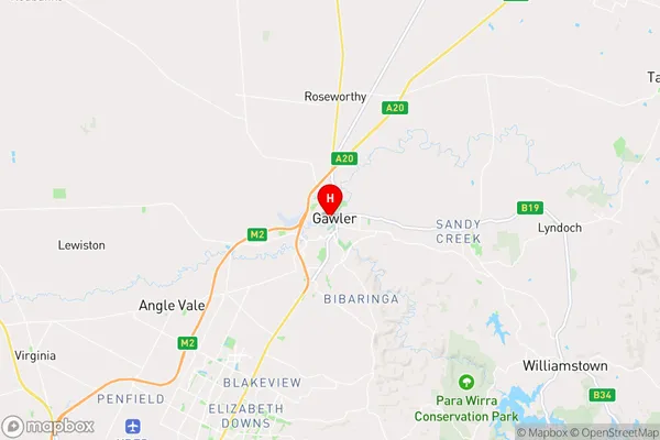 Gawler,South Australia Area Map