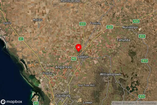 Gawler Belt,South Australia Satellite Map