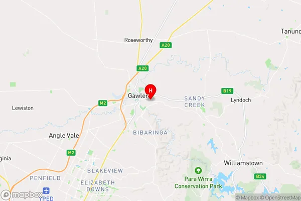 Gawler East,South Australia Area Map