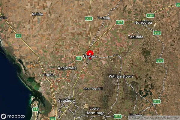 Gawler South,South Australia Satellite Map