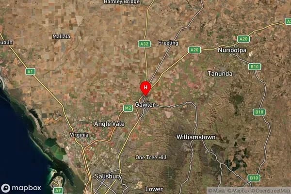 Hewett,South Australia Satellite Map