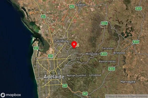 Surrey Downs,South Australia Satellite Map