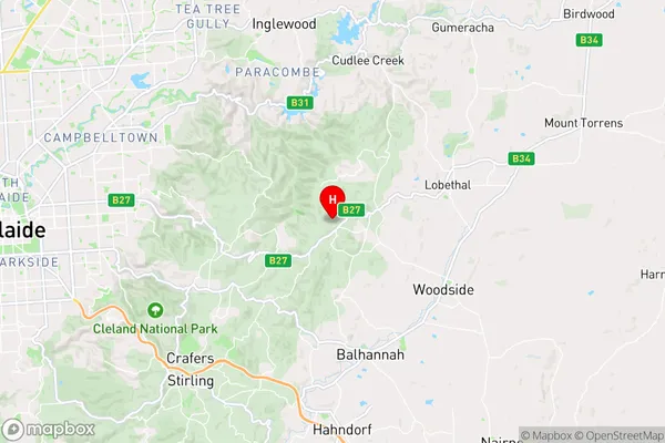 Forest Range,South Australia Area Map