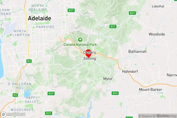 Stirling,South Australia Area Map