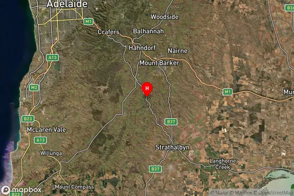 Flaxley,South Australia Satellite Map