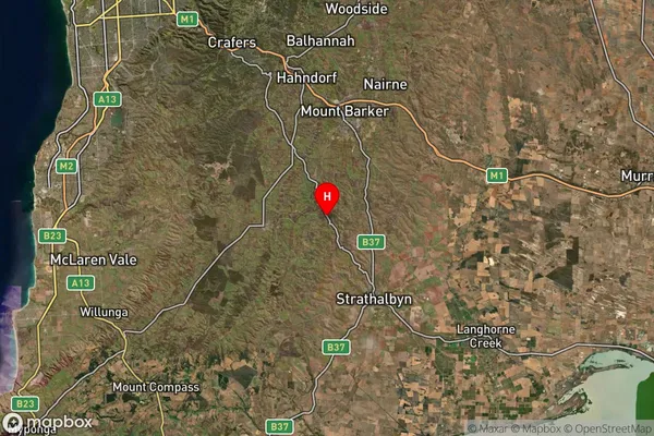 Macclesfield,South Australia Satellite Map