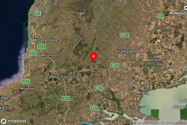 Ashbourne,South Australia Satellite Map