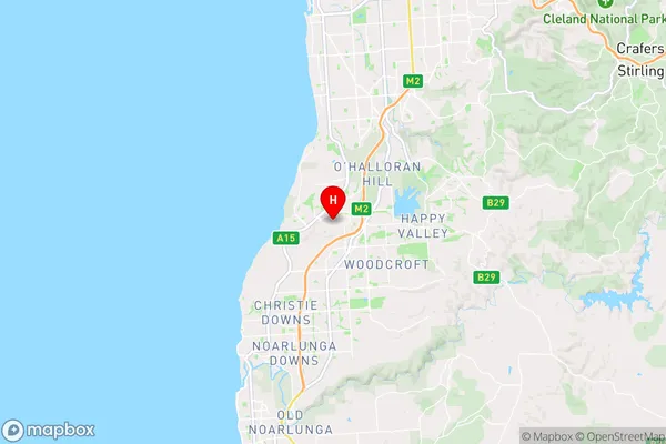 Sheidow Park,South Australia Area Map