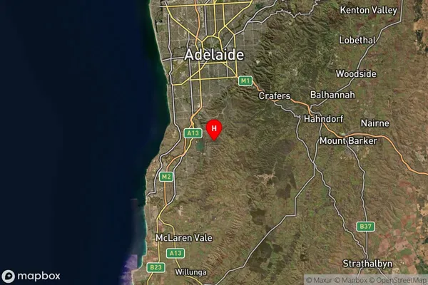 Aberfoyle Park,South Australia Satellite Map