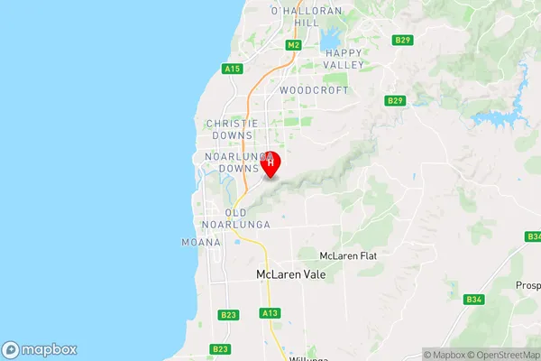 Hackham,South Australia Area Map