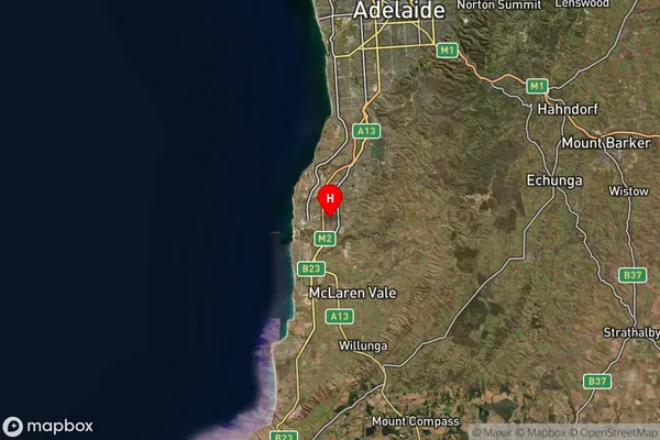Hackham West,South Australia Satellite Map