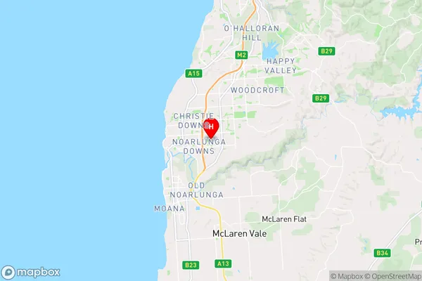 Hackham West,South Australia Area Map