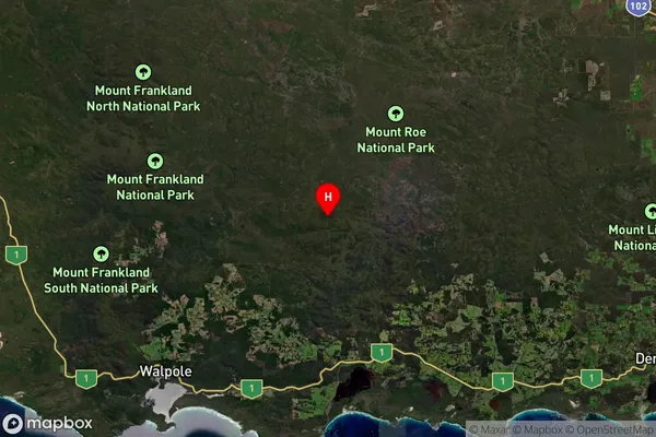 Trent,Western Australia Satellite Map