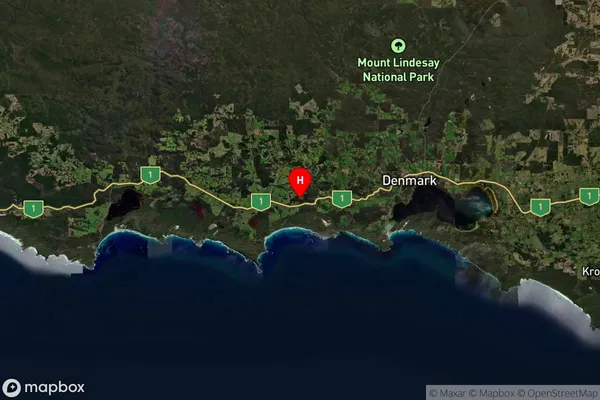 William Bay,Western Australia Satellite Map