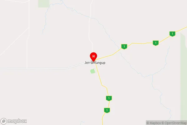 Jerramungup,Western Australia Area Map