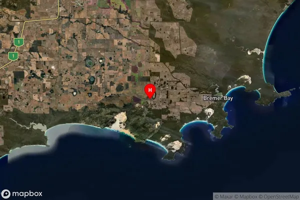 Bremer Bay,Western Australia Satellite Map