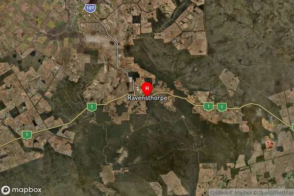 Ravensthorpe,Western Australia Satellite Map