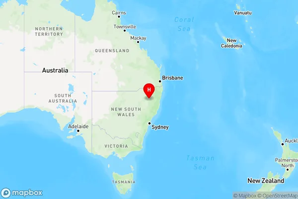 Camerons Creek,New South Wales Region Map