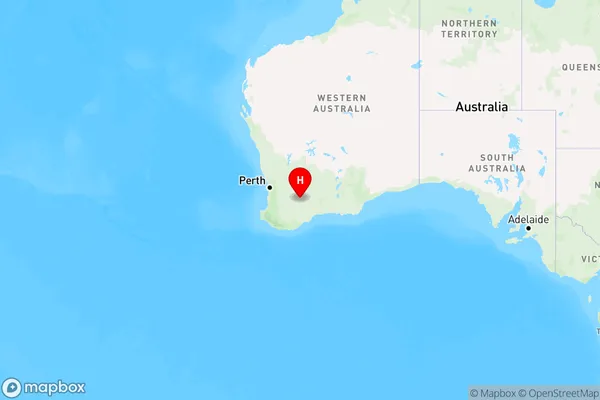 Kuender,Western Australia Region Map