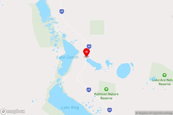 Lake Camm,Western Australia Area Map