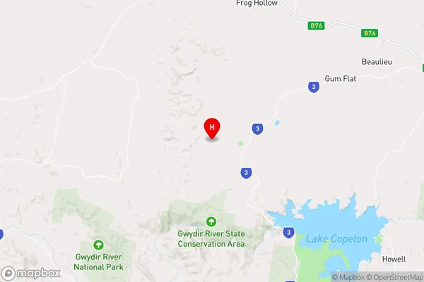 Copeton,New South Wales Area Map