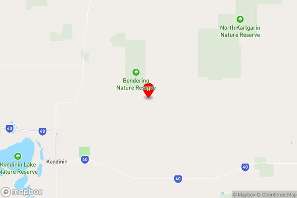 Kondinin,Western Australia Area Map