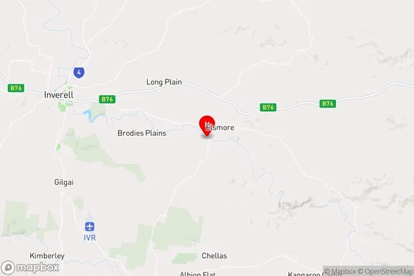 Elsmore,New South Wales Area Map