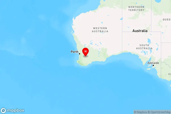 East Wickepin,Western Australia Region Map