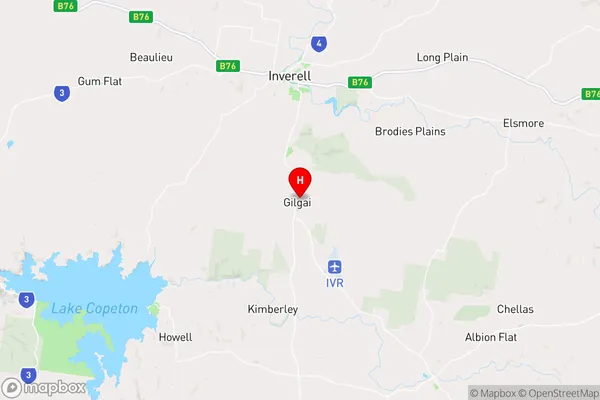 Gilgai,New South Wales Area Map