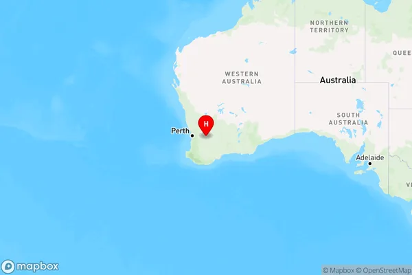 Wamenusking,Western Australia Region Map