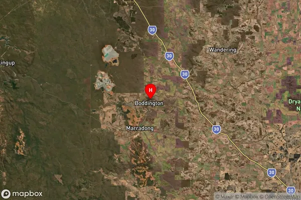 Boddington,Western Australia Satellite Map