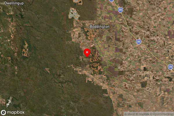 Lower Hotham,Western Australia Satellite Map