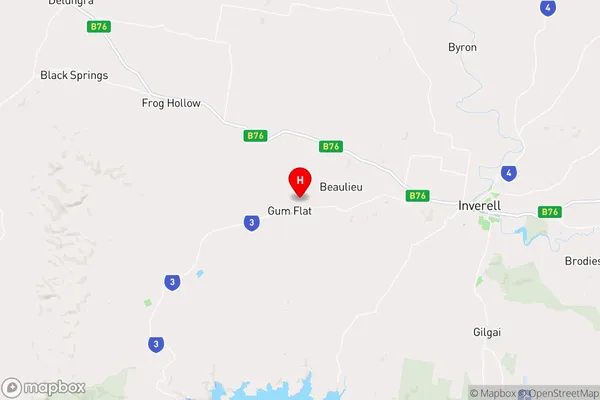 Gum Flat,New South Wales Area Map