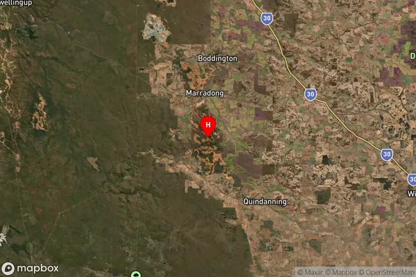 Marradong,Western Australia Satellite Map