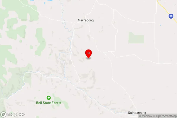 Marradong,Western Australia Area Map