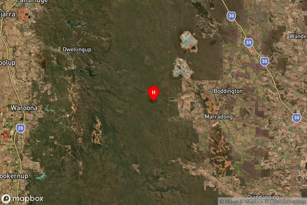 Wuraming,Western Australia Satellite Map