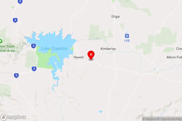 Howell,New South Wales Area Map