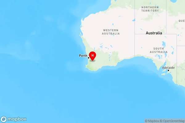 Contine,Western Australia Region Map