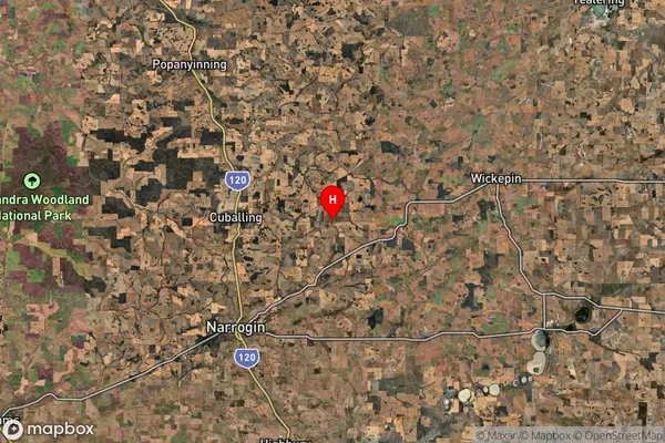 Wardering,Western Australia Satellite Map