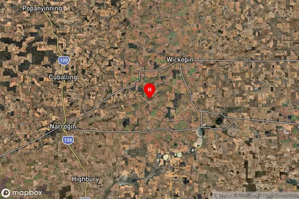 Yilliminning,Western Australia Satellite Map
