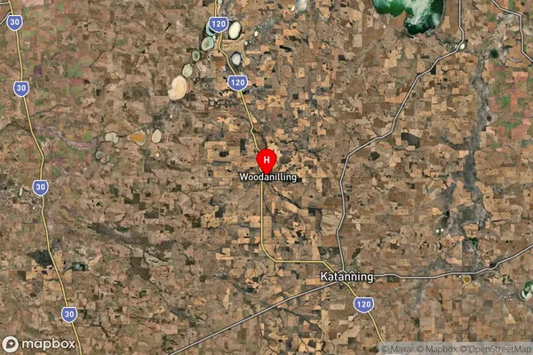 Woodanilling,Western Australia Satellite Map