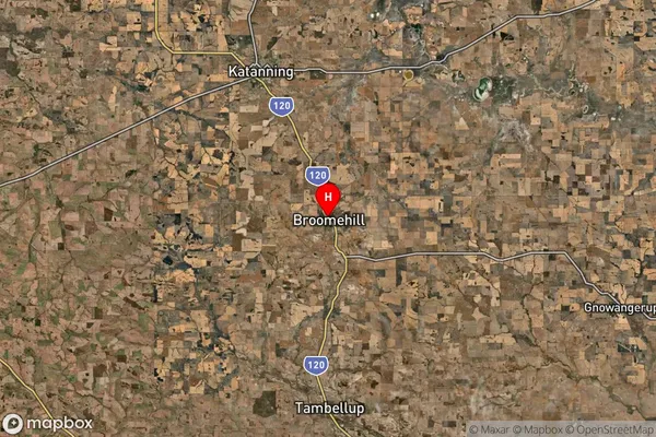 Broomehill,Western Australia Satellite Map