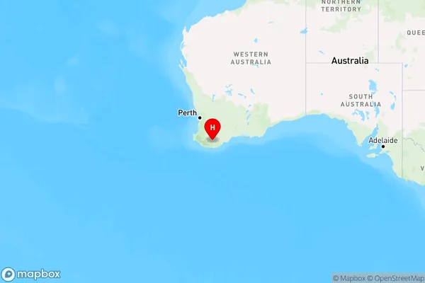 Tenterden,Western Australia Region Map