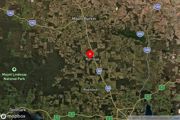 Narrikup,Western Australia Satellite Map