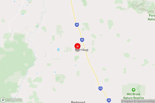 Narrikup,Western Australia Area Map